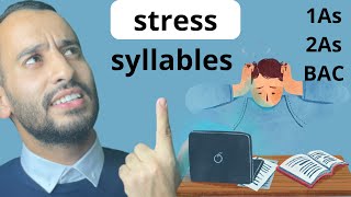 درس الشدة في الانجليزية stressed syllable لجميع المستويات باك اولى وثانية ثانوي english bac [upl. by Gilbertson]