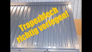 Trapezblech richtig verlegen [upl. by Slein21]