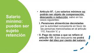 Retenciones sobre el del salario mínimo general SMG en materia de ISR IMSS Infonavit y Fonacot [upl. by Ademordna]