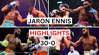 Jaron Ennis 300 Highlights amp Knockouts [upl. by Templa850]