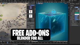 Insane Free Blender Addons For 2023 [upl. by Eniledgam]