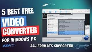 5 Best Free Video Converter Software For PC ✅  Without Watermark  For Windows 7 8 10 11 [upl. by Sverre]