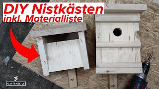 Nistkästen DIY  Nistkästen selber bauen Inklusive PDF Bauanleitung amp Materialliste [upl. by Rew]