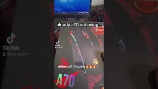 UNBOXING BLOODY A70 BEST DRAG CLICKING MOUSE FOR MINECRAFT [upl. by Aroc]