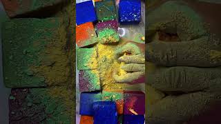 dyed blocks gym chalk crushing asmr asmr satisfying foryou fyp fypシ゚viral relaxing fy [upl. by Bonucci]