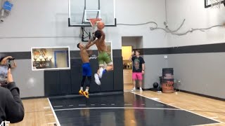 Mikey Williams Dunks On Flight Sets World Record For Longest Dunk 3 Hours [upl. by Nanyk169]