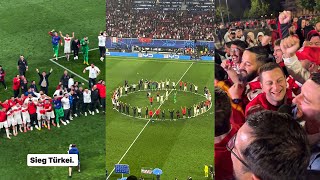 Turkey Players and Fans Celebrate Winning 21 vs Austria [upl. by Mert]