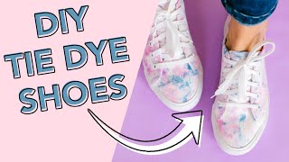 How to Tie Dye Shoes  Tutorial  The Pretty Life Girls [upl. by Darbee]