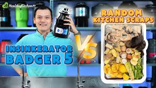 InSinkErator Badger 5 12HP Garbage Disposal Performance Review Scrap Mix Test [upl. by Anali239]