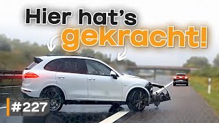 Aquaplaning auf Autobahn Ungeduld und Kuschelbedürftigkeit  GERMAN DASHCAM  227 [upl. by Ranita]