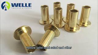 Rivets for brake lining brake shoe rivets truckparts trailerparts wholesale autoparts trailer [upl. by Ecidna]