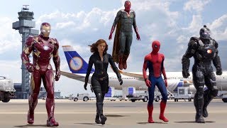 Team Iron Man vs Team Cap  Airport Battle Scene  Captain America Civil War  Movie CLIP HD [upl. by Iak]