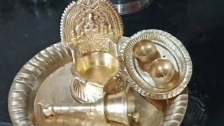 இரண்டே பொருள் போதும் Easy Pooja vessels cleaning tips kalavathitipschannel [upl. by Farlie471]