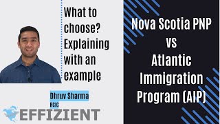 Nova Scotia PNP vs Atlantic Immigration Program AIP  What to choose Explaining with an example [upl. by Betthel]