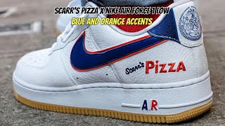 Scarr’s Pizza x Nike Air Force 1 Low Blue and Orange Accents [upl. by Gabriello615]