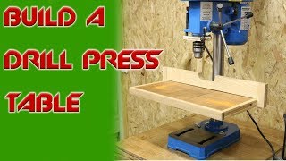 How To Make And Build A Drill Press Table And Fence [upl. by Elocel]