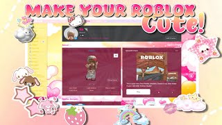 Make your roblox CUTE EASY💕 [upl. by Knowlton]