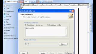 CODEoDIScom Création étiquette code barres avec Zebra Designer [upl. by Anitsrik]