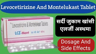 Levocetirizine And Montelukast Tablet Uses  LCZ Mont Tablet  सर्दी जुकाम एलर्जी अस्थमा की दवा [upl. by Suaeddaht]