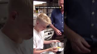 JOCHEM schrikt tijdens PANNENKOEKEN MAKEN 😂 shorts software Actemium [upl. by Leugimesoj]