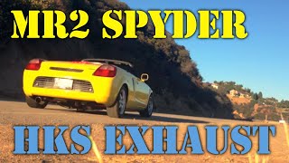 MR2 Spyder HKS Exhaust [upl. by Cari]