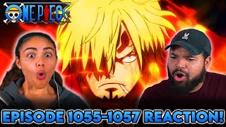 SANJI GETS SERIOUS WHILE KID AND LAW AWAKEN One Piece Episode 1055 1056 1057 REACTION [upl. by Ssirk]