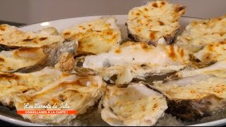 Recette  Huîtres gratinées au four de Gilles  Les Carnets de Julie  Coquillages à la carte [upl. by Morril880]