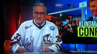 Olbermann wears Condors jersey [upl. by Polloch]