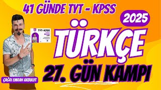 41 GÜNDE KPSS  TYT TÜRKÇE 27 GÜN KAMPI NOKTALAMA İŞARETLERİ KESME İŞARETİ ÖZEL 2025 [upl. by Hildegard]