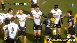 Allorugby  Albi vs Mont de Marsan bagarre générale en pro D2 [upl. by Nilam213]