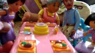 Doras Dads BDAY WISH Dora Dolls Playhouse [upl. by Lyndsey396]