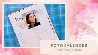 DIY Fotokalender 2022  Geschenkidee  Wandkalender kostenloser Download Freebie [upl. by Grange605]