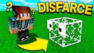 ESCONDEESCONDE COM DISFARCE DE VIDRO NO MINECRAFT    Minecraft EscondeEsconde [upl. by Gahl]