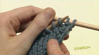 How to Increase and Decrease Knitting Stitches For Dummies [upl. by Masson]