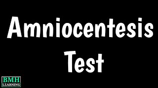 Amniocentesis Test  Diagnostic Test For Pregnancy  Amniotic Fluid Test [upl. by Nivrad614]