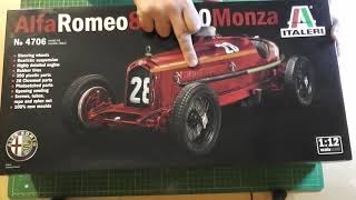 Alfa Romeo 8C 2300 Monza  Unboxing  ITALERI  112 [upl. by Scrogan]