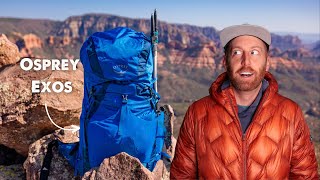 Osprey Exos 48 Review Ospreys Run at Ultralight Backpacks [upl. by Idyak]