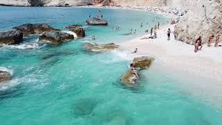 Lefkada Greece 2021 Egremni Beach  Porto Katsiki  Megali Petra Beach  Paralia Agios Nikitas Beach [upl. by Menken767]