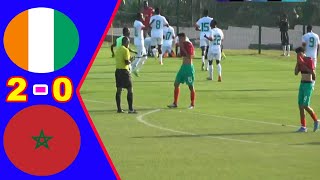 Côte dIvoire 🆚 Maroc 2  0 Résumé de la rencontre Match amical international كوت ديفوار ضد المغرب [upl. by Annhoj]