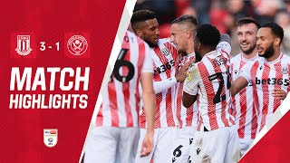 Table Toppers TOPPLED  Highlights  Stoke City 31 Sheffield United [upl. by Annoerb685]