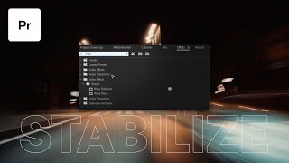 How To Stabilize Video In Premiere Pro  Warp Stabilizer Complete Overview [upl. by Yesnil]