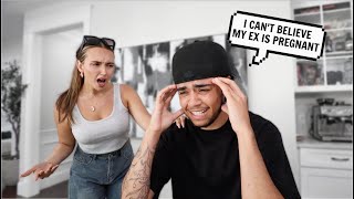 CRYING BECAUSE MY EX IS PREGNANT PRANK ON GIRLFRIEND [upl. by Arol]