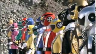 Shinkenger VS Goonger Movie Henshin amp Roll Call [upl. by Binetta]