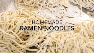 Homemade Japanese Ramen Noodles From Scratch [upl. by Dunton353]