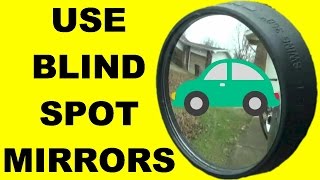 How To Use Blind Spot Mirrors To Increase Driver Safety  Safe Driving Tips  Adjust Mirrors [upl. by Wulf]