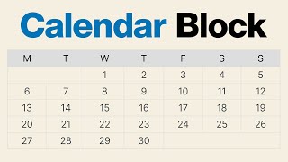 How to Use the WordPress Calendar Block [upl. by Nyliret]