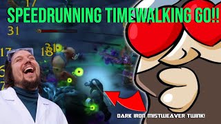 SPEEDRUNNING TIMEWALKING TWINK  Level 10 Mistweaver War Within 1105  Timewalking Twink [upl. by Dalury]