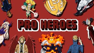 Pro Heroes Real Names and Quirks  MY Hero Academia [upl. by Delphine]