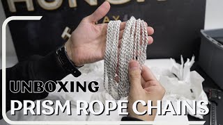 Unboxing First look at Prism Cut Rope Chains [upl. by Fokos]