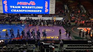 MHSAA team wrestling state tournament opening ceremony [upl. by Oinolopa33]